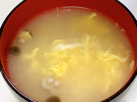 しめじと卵の中華スープ